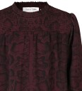 Rosemunde Genser   Resirkulert Polyester stoff   Merlot Snake Tr   Rosemunde   8 år 128   Genser Lilla Rød Svart