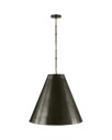 Goodman Large Hanging Lamp Bronze and Antique Brass/Bronze Shade L