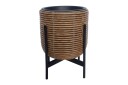Wicker Blomsterkrukke på stativ 30x30xH38 cm Brun  