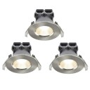 Nordlux Fremont Bath downlight 2700K børstet stål 3 stk