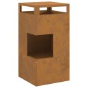 vidaXL Bålplass Brun 50 x 50 x 100 cm Stål