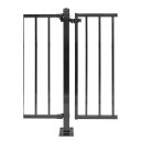 Skotte Garden Gjerdestolpe Klassisk Sort Med Fot 105 cm