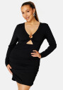 BUBBLEROOM Paris Cut Out Dress Black XS
