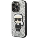 Karl Lagerfeld Hardcase til iPhone 14 Pro Max 6,7" med Glitter Flakes Sølv