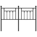  Sengegavl i metall svart 135 cm