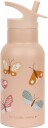 A Little Lovely Company Vannflaske Sommerfugl 350 ml Rosa