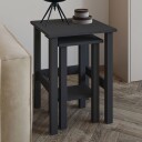 Ginallie Sidebord sett 45x60 cm - Antrasitt