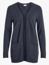 Vila Ril Open Long Sleeve Knit Cardigan Blå XS
