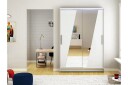 Garderobe + LED - Hvit