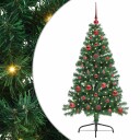  Kunstig Forhåndsopplyst Juletre med 150 LED grønn 120 cm PVC