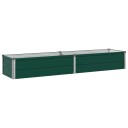 vidaXL Hevet Hagebed Grønn 160 x 40 x 24 cm kaldvalset stål