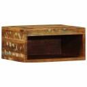  Veggmontert TV benk 40x30x19 cm gjenvunnet heltre