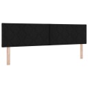  LED Hodegavl Diamant Blokker Design Svart 180 cm Stoff
