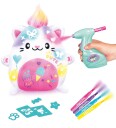 Airbrush Plush Kawaii Kitty Kosedyr 23 cm Hvit Rosa Figurer