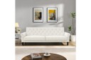 Sovesofa uten divan og sjeselong Loft24 Tyne sovesofa 3 seter Hvit  