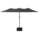 vidaXL Parasoll dobbelt hode antrasitt 449x245 cm