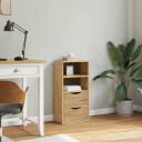  Sideskap med skuffer ODDA 40x24x79 cm heltre furu