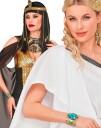Kleopatra Gullfarget Cuff-Armbånd Med Blå Steiner Armbånd 12042