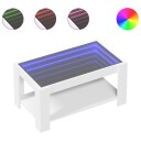  Salongbord med LED hvit 93x53x45 cm konstruert tre 847553
