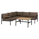 Brafab Cap hjørnesofa Liten Anthracite / Brown