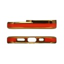 Hurtel Moteveske for iPhone 12 Pro Gold Frame Gel Cover Red