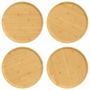  Pizza-tallerkener 4 stk Ø32x1,5 cm bambus 352769