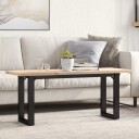  Salongbord O-ramme 110x40x45,5 cm heltre furu og støpejern 3282733