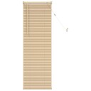 vidaXL Venetiansk persienne Lys Brun med Mønster 150 x 50 cm 25 mm PVC