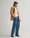 Kabelstrikket bomullsgenser med stretch LINEN XS