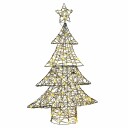  Juletre med 120 LED Varmhvit 120 cm Rotting