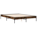  Sengeramme røkt eik 140x200 cm konstruert tre og metall 8721012985445
