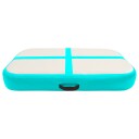 vidaXL Oppblåsbar gymnastikkmatte med pumpe 60x100x10 cm PVC grønn