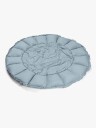 play&go  2i1 krabbeteppe Bloom dusty blå Ø130 cm