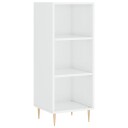 vidaXL Skjenk høyglans hvit 34,5x32,5x90 cm konstruert tre