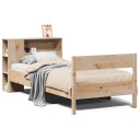  Seng med bokhylle uten madrass 75x190 cm heltre furu 3322972