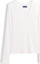 GAP Long Sleeved Rib T Shirt From The Gap Collection   FRESH WHITE   M