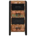  Skuffeskap flerfarget 40x40x90 cm gjenvunnet heltre 8721158339553