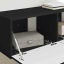  TV Veggskap Veggmontert Svart 60 x 31 x 29.5 cm Konstruert tre