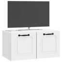  Vegghengt TV skap Hvit 59,5 x 31 x 30 cm Konstruert tre