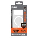 SBS D3O Active-etui til iPhone 18 Pro Max / 17 Pro Max – kompatibelt med MagSafe – gjennomsiktig