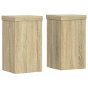  Plantestativer 2 stk sonoma eik 10x10x18 cm konstruert tre