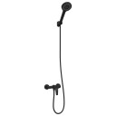 vidaXL Dusjhodesett Svart G 1/2 Tommer Messing