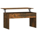 vidaXL Salongbord røkt eik 102x50,5x52,5 cm konstruert tre