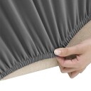 vidaXL 3-seters sofaovertrekk polyester antrasitt