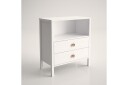 Elspet Kommode 80 cm   Brun/Hvit