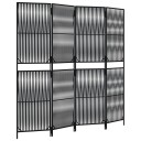  Romdeler 4 paneler svart polyrotting 8721012244184