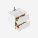 Pulcher Mood 60 Soft   Baderomsmøbel 60x46 cm matt hvit med SolidTec® vask