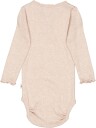 Wheat Body Rib Lace Ls Rose Melange (68 / 6 mnd)