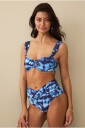 Ellos Collection Bikinitruse med overlappdetalj Blå