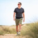 RevolutionRace Mission Logo Slim Fit T shirt Herre Anthracite Størrelse:L   Herre > Overdeler > T skjorter